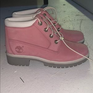 Pink Timberlands